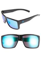 Women's Adidas Matic 59mm Sunglasses - Shiny Black/ Blue Mirror