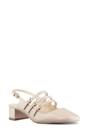 Women's Nine West Wierley Slingback Pump .5 M - Beige