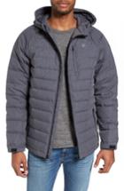 Men's Hurley Protect Quilted Down Jacket - Grey