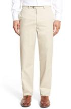 Men's Nordstrom Men's Shop Smartcare(tm) Classic Supima Cotton Flat Front Trousers, Size - (online Only)