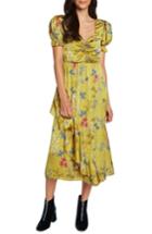 Women's Willow & Clay Ruffle Satin Midi Dress - Yellow