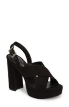 Women's Charles By Charles David Jagger Platform Sandal .5 M - Black