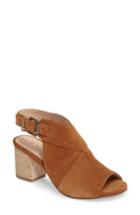 Women's Sole Society Zuma Peep Toe Bootie .5 M - Brown