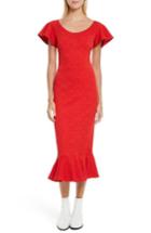 Women's Opening Ceremony Lotus Jacquard Medallion Dress - Red