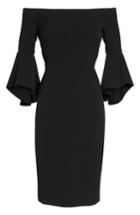 Petite Women's Chelsea28 Off The Shoulder Dress P - Black