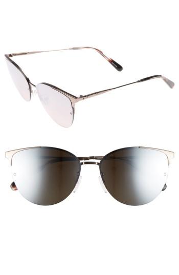Women's Bobbi Brown The Crystal 57mm Cat Eye Sunglasses - Dark Ruthenian