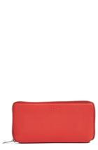 Women's Rag & Bone Leather Zip Around Wallet - Red