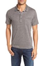 Men's Billy Reid Smith Slim Fit Polo - Grey