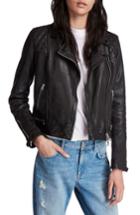 Women's Allsaints Conroy Leather Biker Jacket - Blue