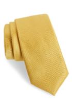 Men's Nordstrom Men's Shop Vendome Dot Silk Tie, Size - Yellow