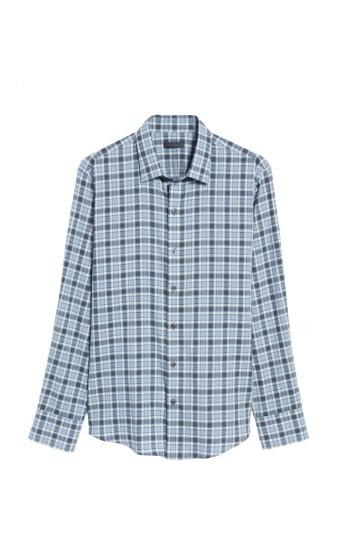 Men's Zachary Prell Lobban Slim Fit Check Sport Shirt - Blue