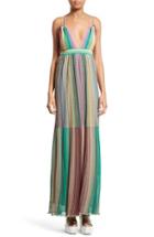 Women's M Missoni Plisse Multicolor Maxi Dress