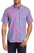 Men's Tailorbyrd Sloane Regular Fit Plaid Sport Shirt - Pink