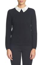 Women's Cece Embellished Contrast Collar Sweater