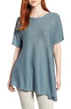 Women's Eileen Fisher Organic Linen Knit Top, Size - Blue