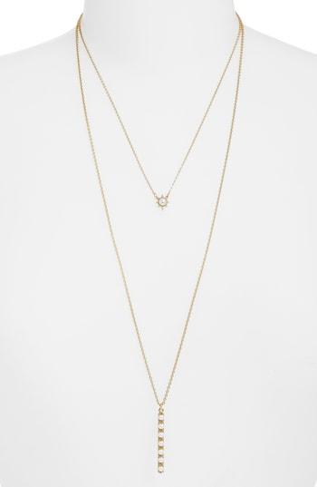 Women's Sole Society Layered Imitation Pearl Pendant Necklace