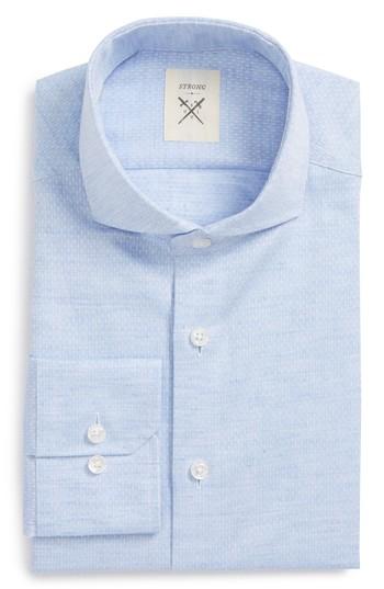Men's Strong Suit Espirit Trim Fit Dot Dress Shirt .5 R - Blue
