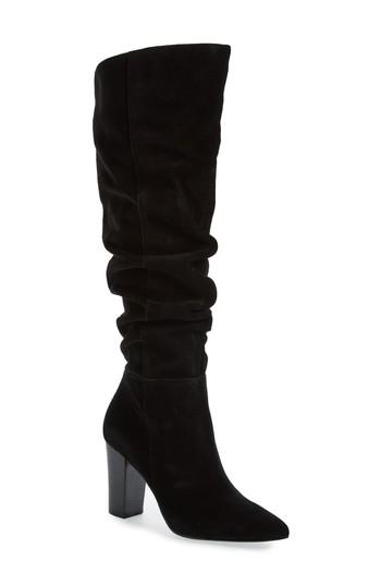 Women's Treasure & Bond X Something Navy Aiden Knee High Boot .5 M - Black