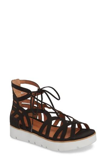 Women's Gentle Souls Larina Lace-up Sandal M - Black