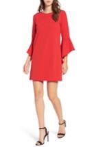 Women's One Clothing Bell Sleeve Shift Dress - Red