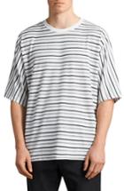 Men's Allsaints Jules Oversize Stripe T-shirt - White