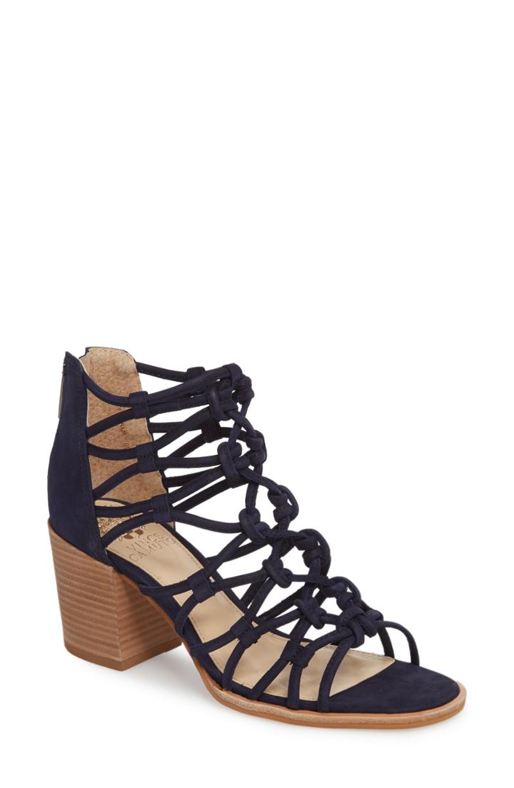 Women's Vince Camuto Karika Cage Sandal .5 M - Blue