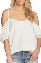 Women's 1.state Balloon Sleeve Off The Shoulder Top - White