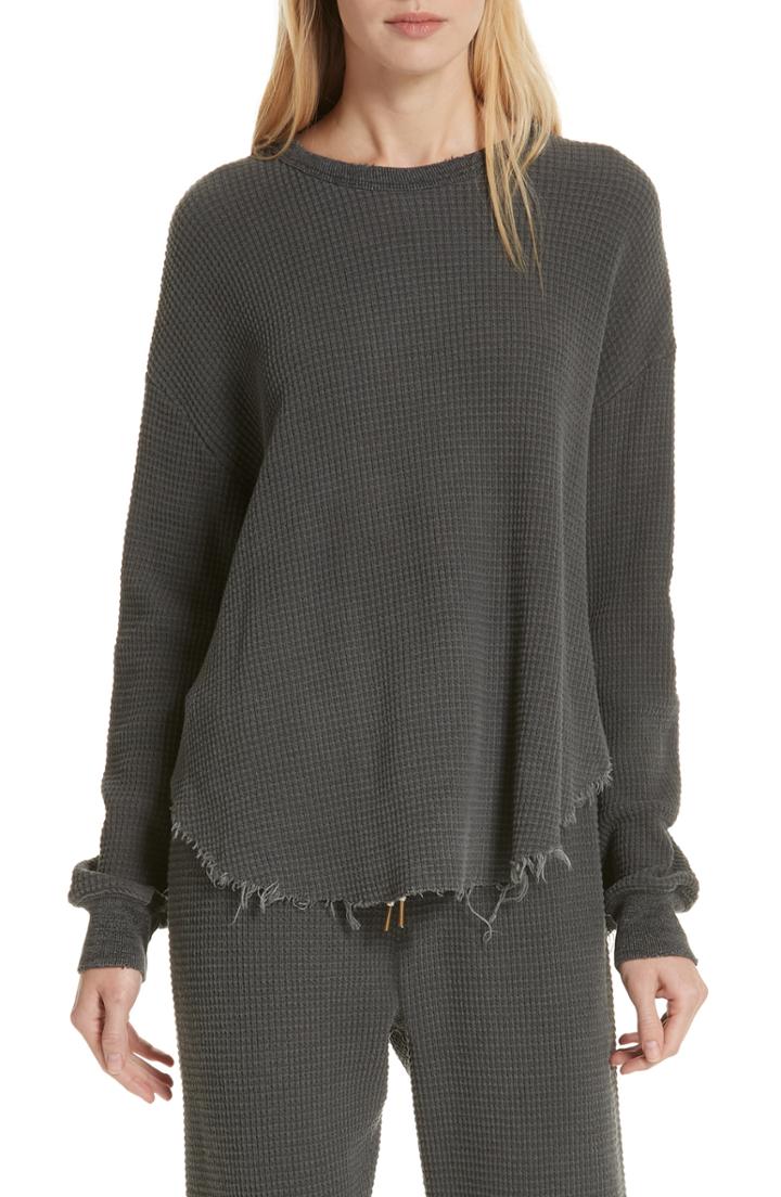 Women's The Great. The Circle Thermal Tee - Black