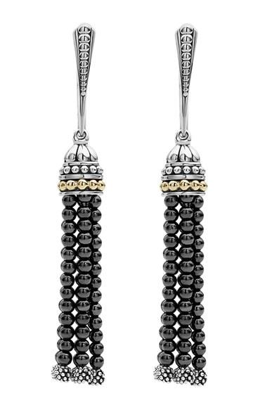Women's Lagos Caviar Icon Tassel Drop Earrings