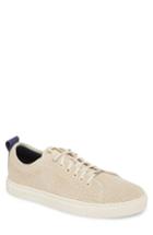 Men's Ted Baker London Kaliix Perforated Low Top Sneaker M - Ivory