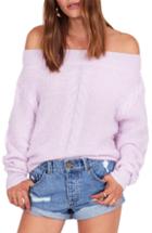 Women's Amuse Society Miraflores Off The Shoulder Sweater - Purple