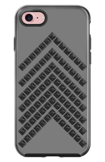 Rebecca Minkoff Chevron Stud Iphone 7 Case - Metallic