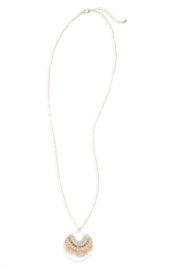 Women's Panacea Crystal Beaded Pendant Necklace