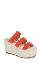Women's Marc Fisher Ltd Rosie Espadrille Platform Sandal .5 M - Red