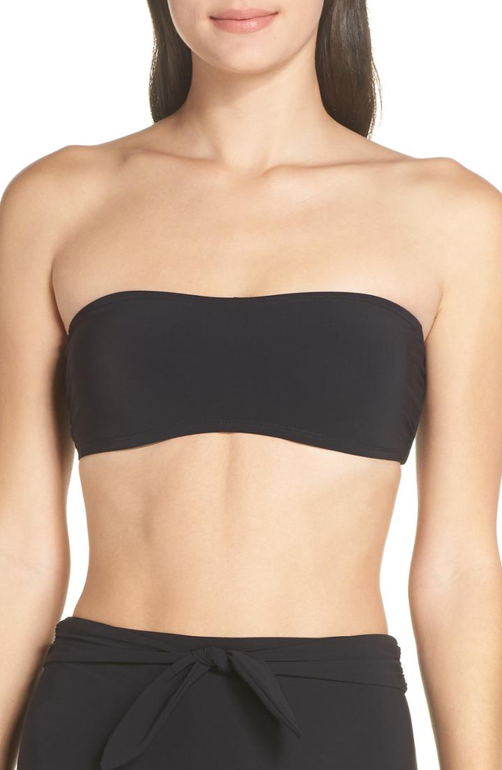 Women's Tory Burch Bandeau Bikini Top - Black
