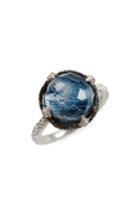 Women's New World Semiprecious Stone & Diamond Scalloped Ring
