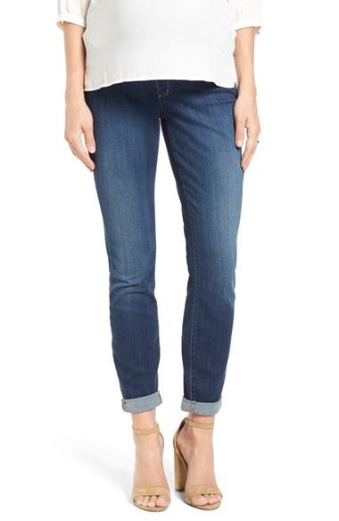 Women's Nydj 'anabelle' Stretch Boyfriend Maternity Jeans, Size - (big Sur) (online Only)
