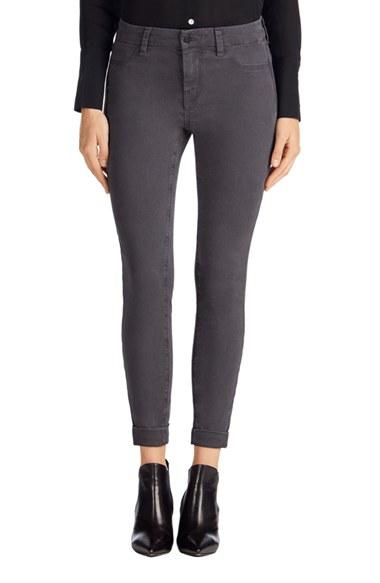 Women's J Brand 'anja' Cuffed Crop Skinny Jeans - Grey