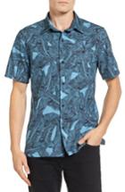 Men's Hurley Lush Woven Shirt, Size - Blue