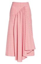 Women's Simone Rocha Three-panel Gingham Midi Skirt Us / 10 Uk - Red
