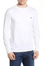 Men's Lacoste Long Sleeve Pima Cotton T-shirt (xs) - White