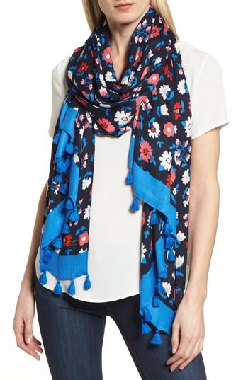 Women's Kate Spade New York Daisy Scarf, Size - Blue