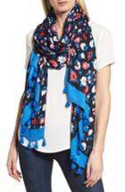 Women's Kate Spade New York Daisy Scarf, Size - Blue