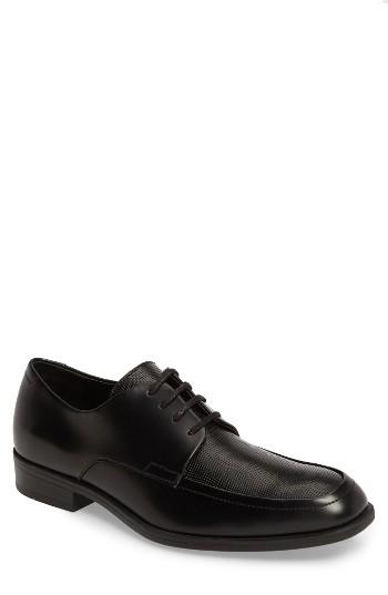 Men's Calvin Klein Draven Moc Toe Casual Lace-up .5 M - Black