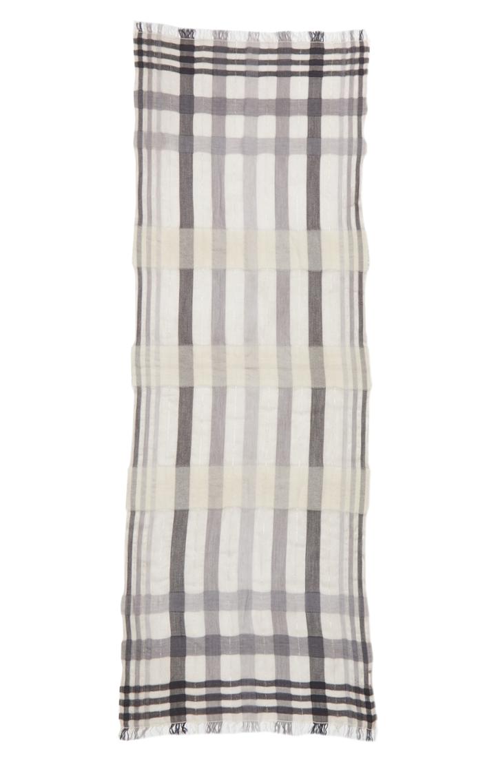 Women's Fabiana Filippi Plaid Modal Blend Scarf