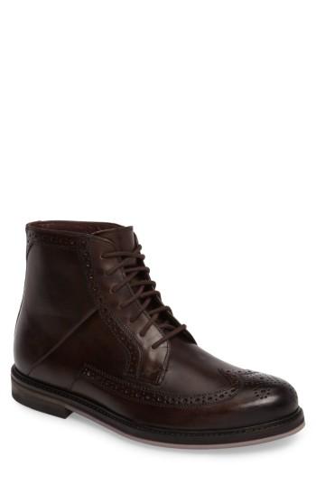 Men's Ted Baker London Miylan Wingtip Boot .5 M - Brown