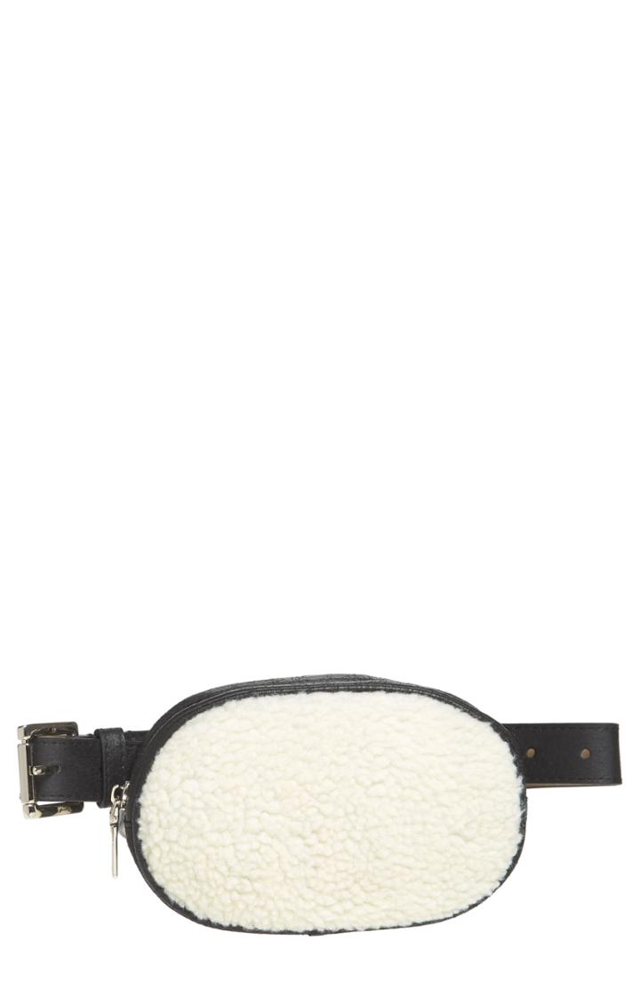 Steve Madden Faux Shearling Belt Bag -