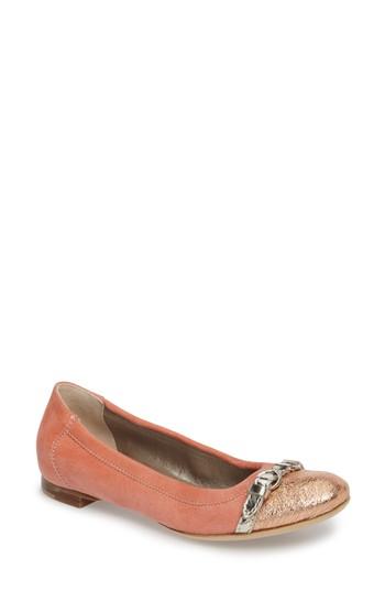 Women's Agl Cap Toe Ballet Flat .5us / 36.5eu - Pink