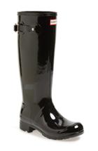 Women's Hunter Original Tour Gloss Packable Rain Boot M - Black