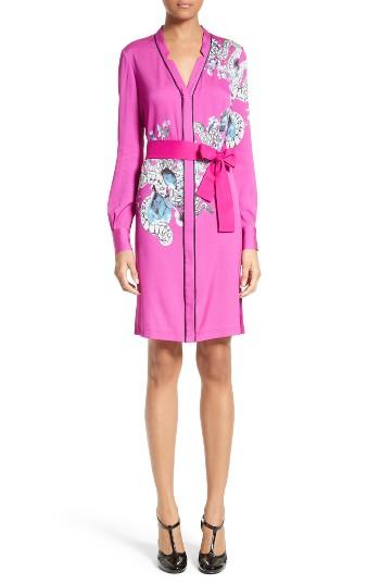 Women's Yigal Azrouel Floral Pajama Dress - Pink
